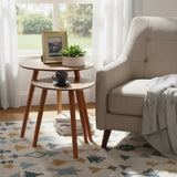 2pc Solid Wood Coffee Table Set