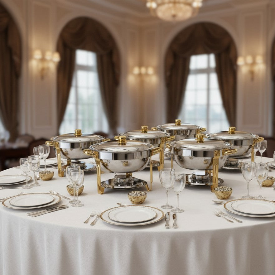 Round Stainless Steel Chafing Dish