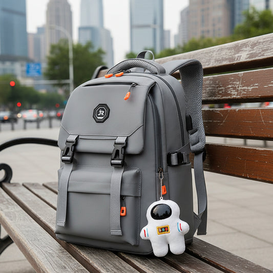 Waterproof large capacity school backpack, durable student bag for books and daily use. 🎒💧✨