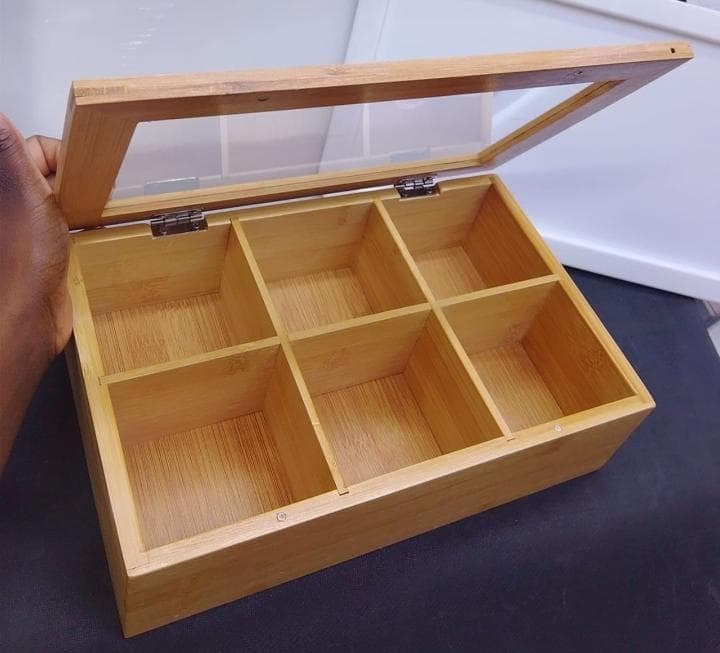 6 slots tea bags organiser