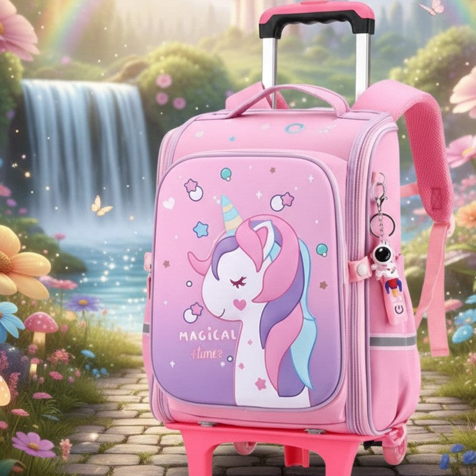 Rolling Trolley School Bag