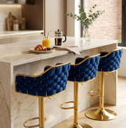 Bar Stools with Gold Details