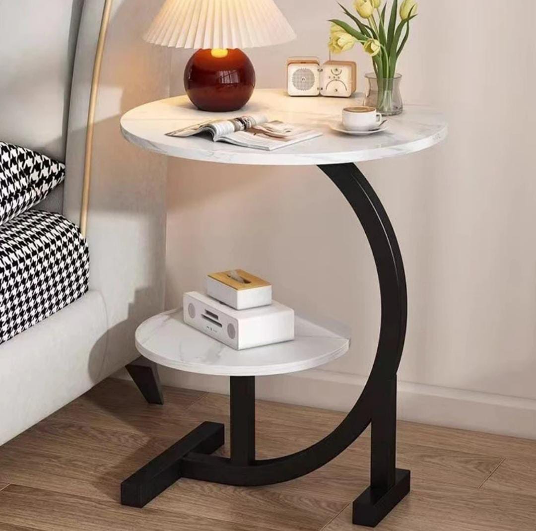 Double Layer C-Shaped Table