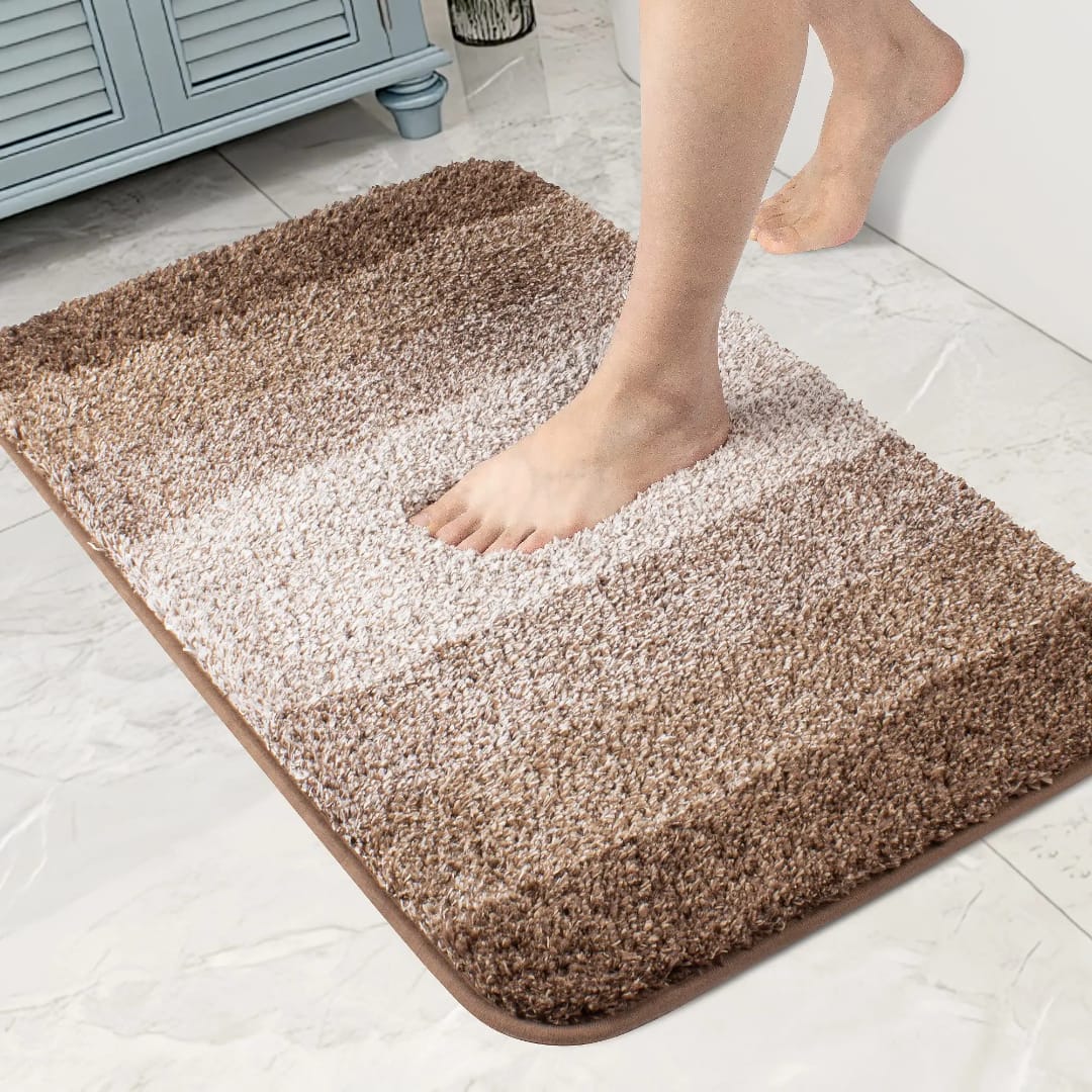 Anti Slip Shaggy Bath Carpet Microfiber Floor Mat 50×80cm