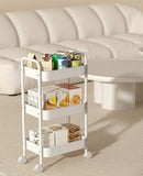 3-Layer Metal Storage Trolley Rack