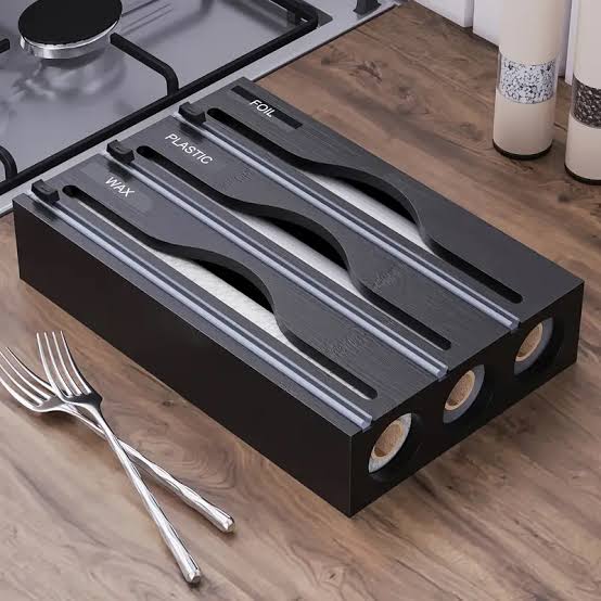 3-in-1 Bamboo Kitchen Paper Dispenser