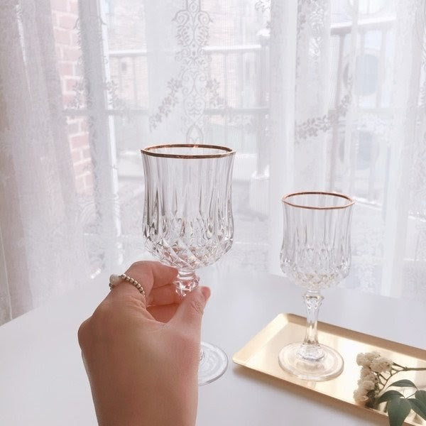 6pcs Crystal Stemware Glasses