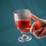 Long Exquisite Ribbed Glass