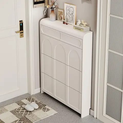 Bucket Flip Shoe Cabinet Double Layer