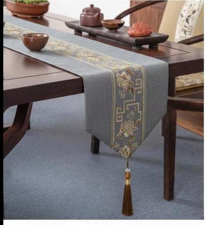 Cotton Embroidered Table Runner