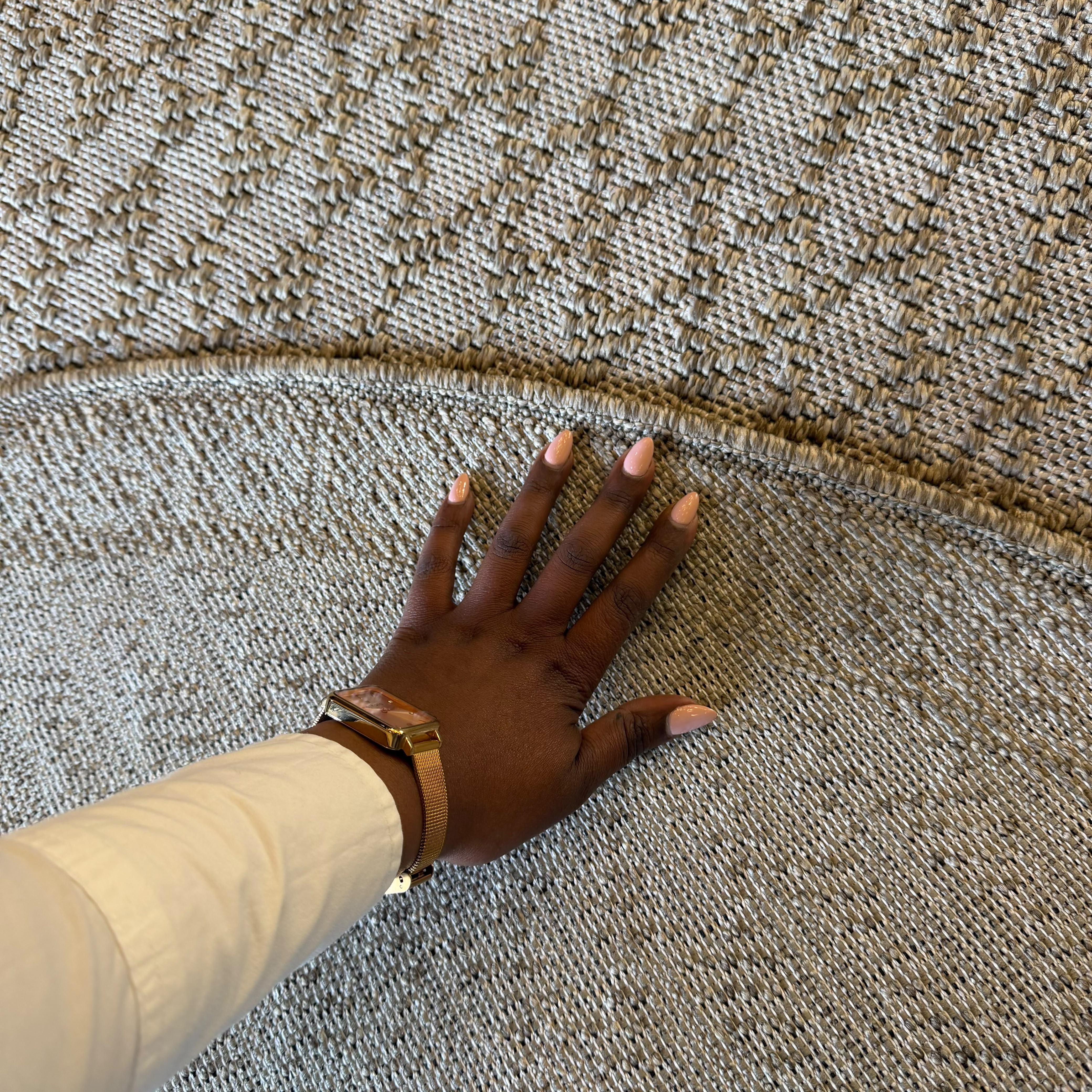 Oriental Weavers Oria Round Diamond Flat Weave Rug KBORIE214