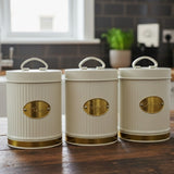 3Pcs Alloy Canister Set