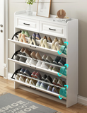 4-Tier Wooden Shoe Cabinet