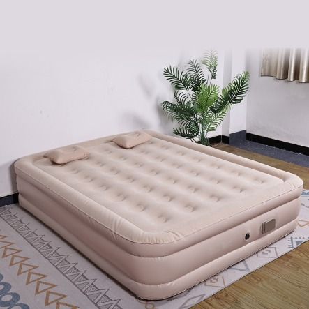 Inflatable Airbed Mattress with Built-In Electric Pump & Pillows
