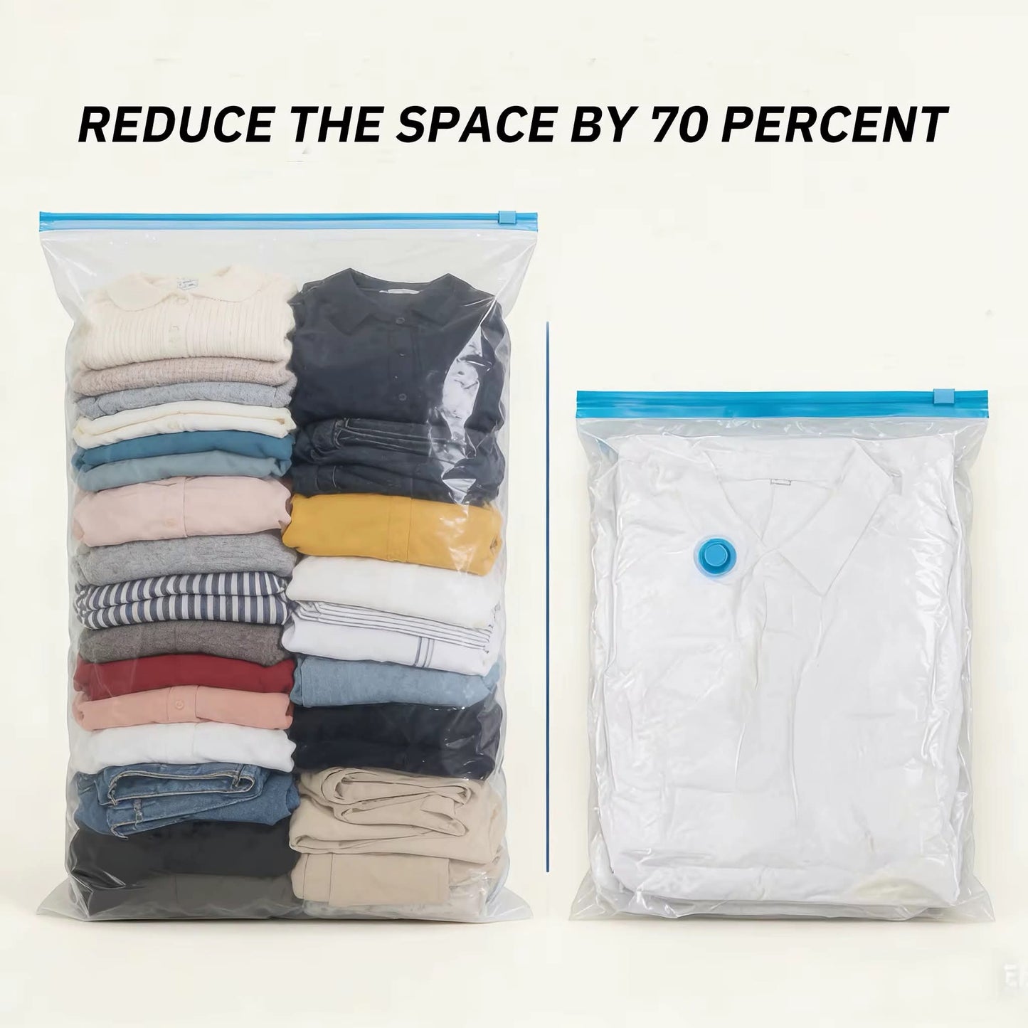 6pc Vacuum Bag Storage Organizer