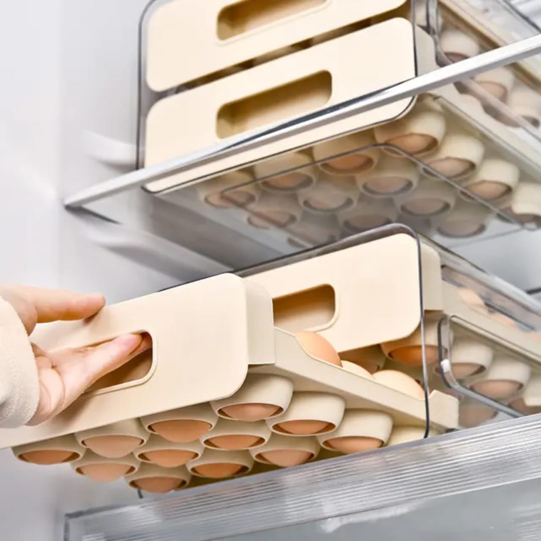 Acrylic Double Layered Egg Storage Box