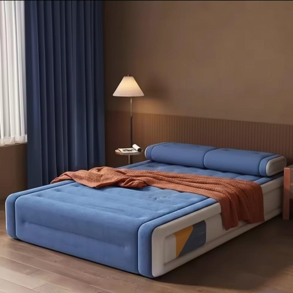 Inflatable Air Bed with Headrest