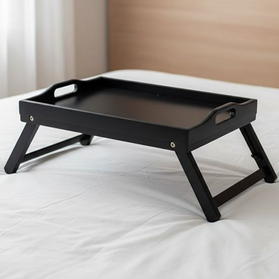 Breakfast In Bed Foldable Bamboo Tray