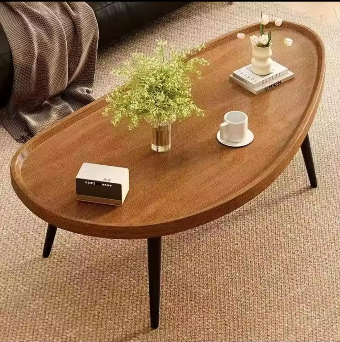Modern minimalist coffee table measuring 100 × 50 × 38 cm for living rooms, sofa areas, balconies, and tea settings.