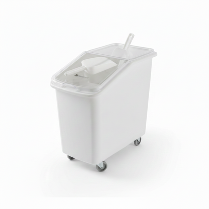 102 Litres Mobile Ingredient Bin with Wheels and Scoop — KAP0254