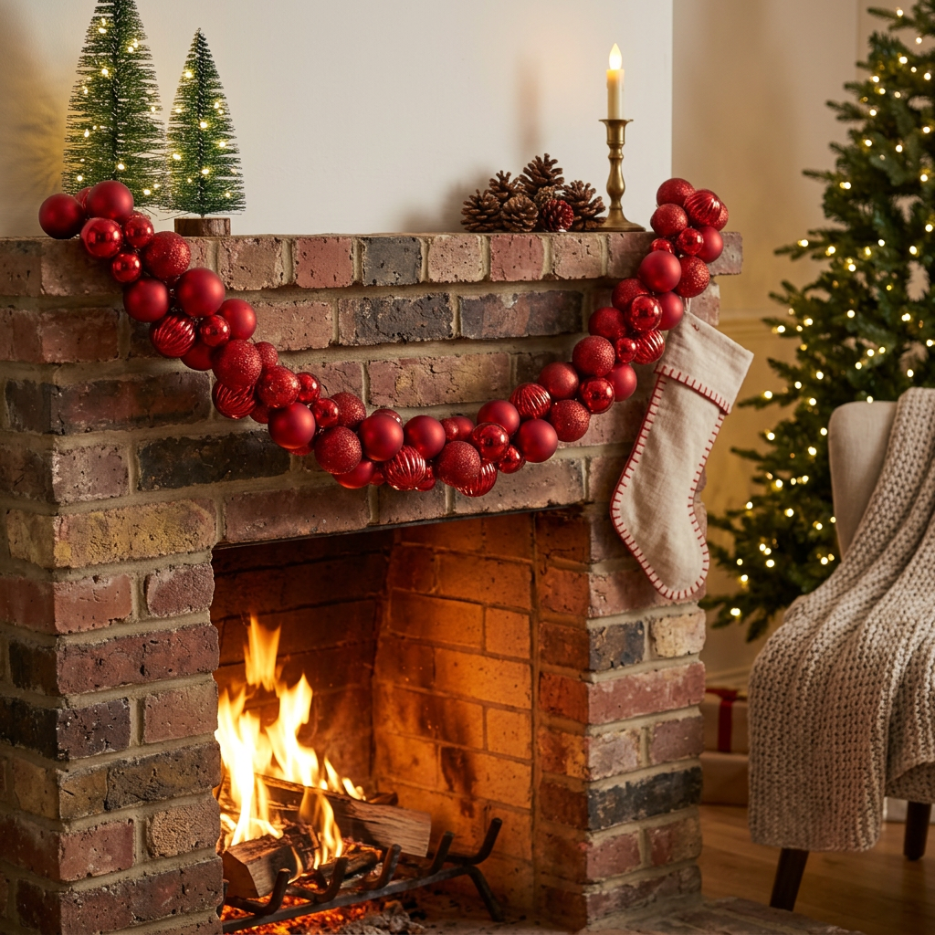 1.8m Christmas Bauble String Decoration