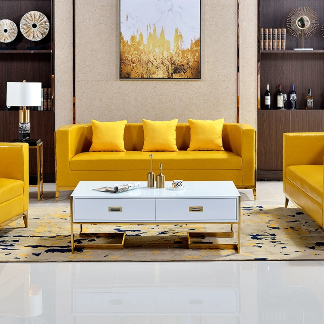 Tempered Glass Top Coffee Table