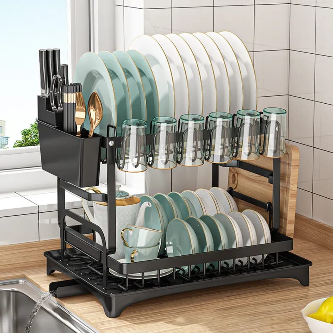 2 Tier Stainless Dish Rack