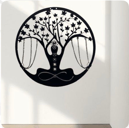 Yoga Meditation Metal Wall Décor