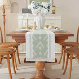 Tassel Cotton Linen Table Runner