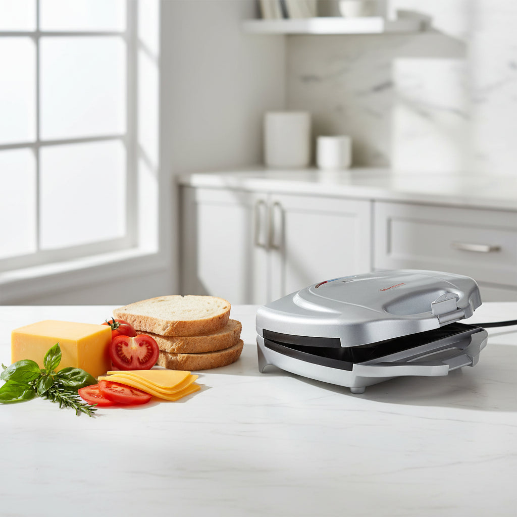 Ramtons 2 Slice Sandwich Toaster Silver RM/114