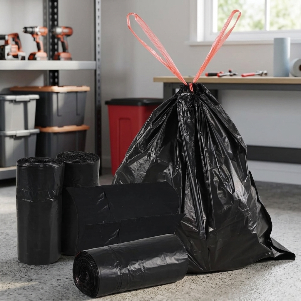 100 Piece Drawstring Trash Bags