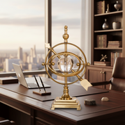 Crystal Sphere Armillary Sculpture