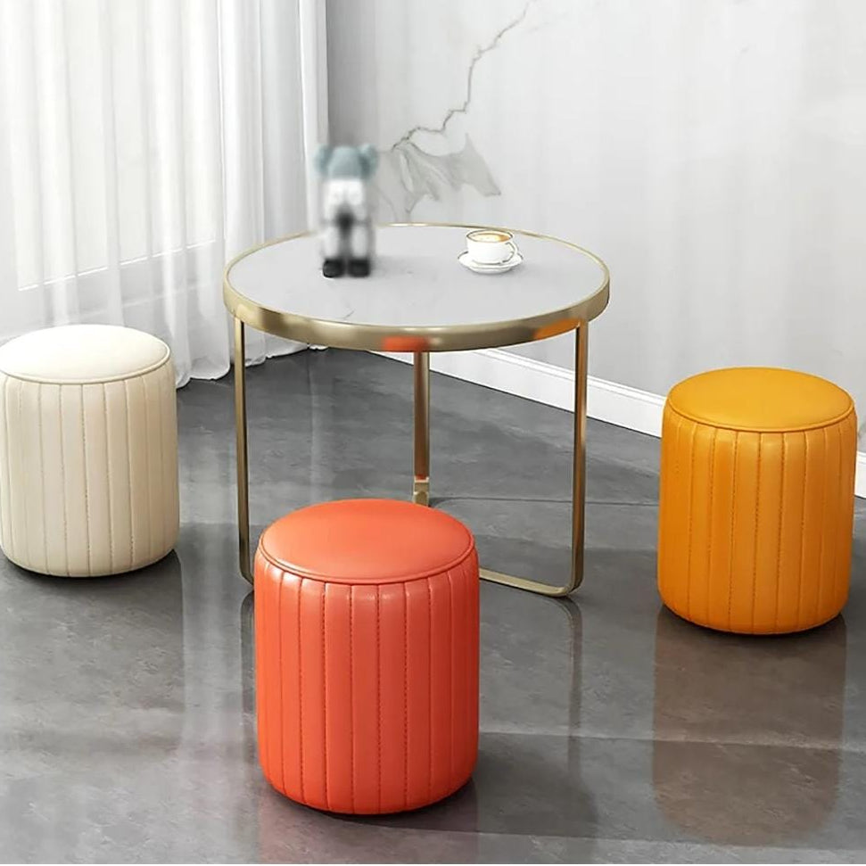 Multipurpose PU Leather Footstool 30 cm