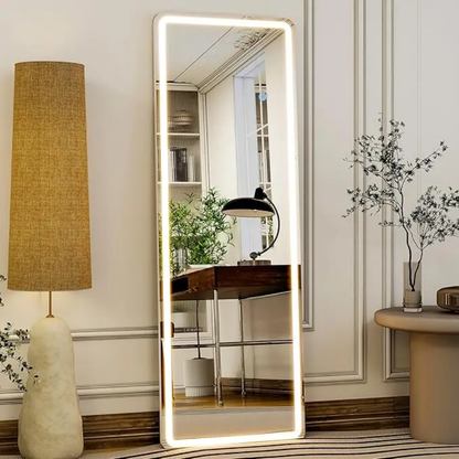 LED Mirror with Stand
Full-length LED mirror with stand and three adjustable light modes.