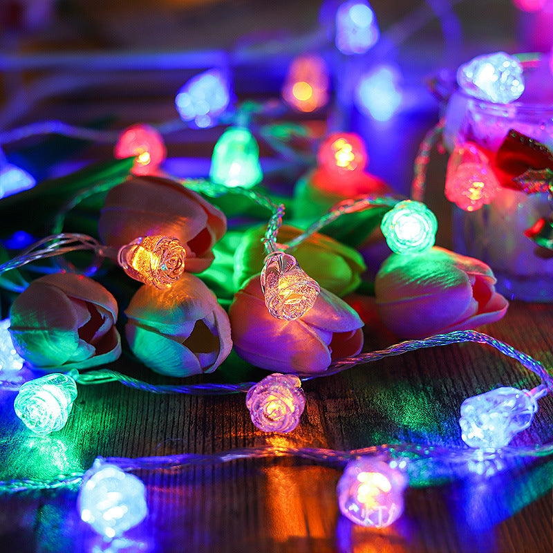 10 Meter Christmas Flower Shaped Led Fairy Lights With Remote