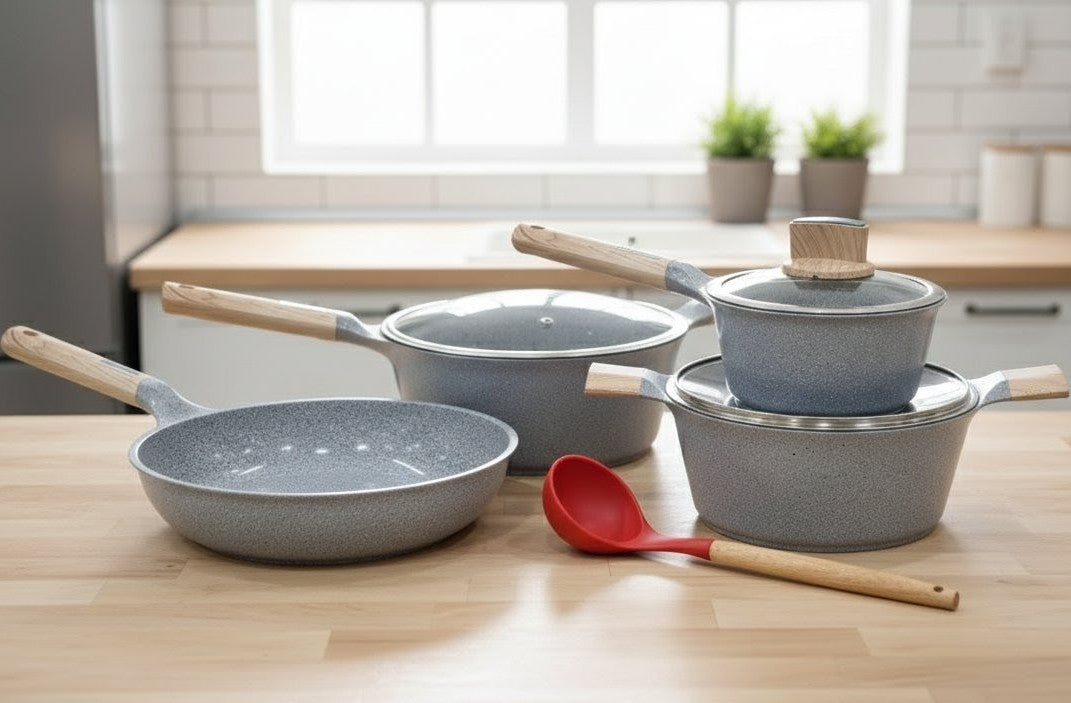 9pcs Granite Cookware Set