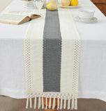 Bohemian Style Table Runner With Tassels