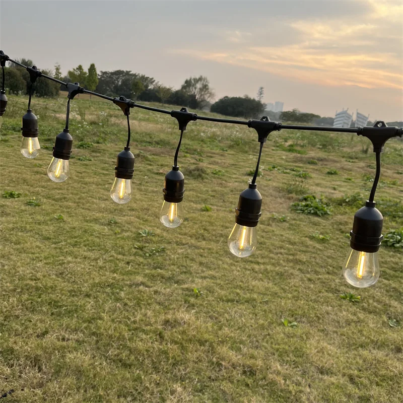 Solar String Lights with 10 Replaceable Bulbs