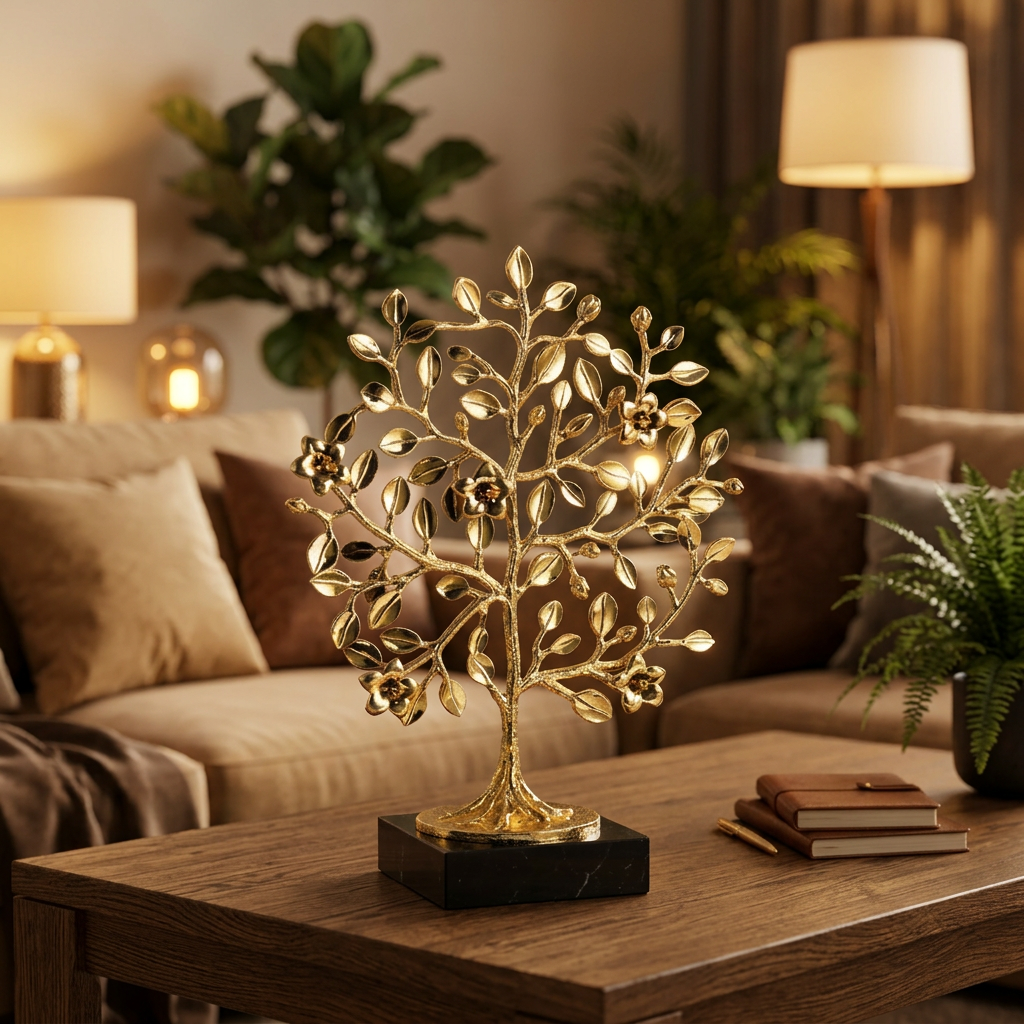 Gold Fortune Tree Decor