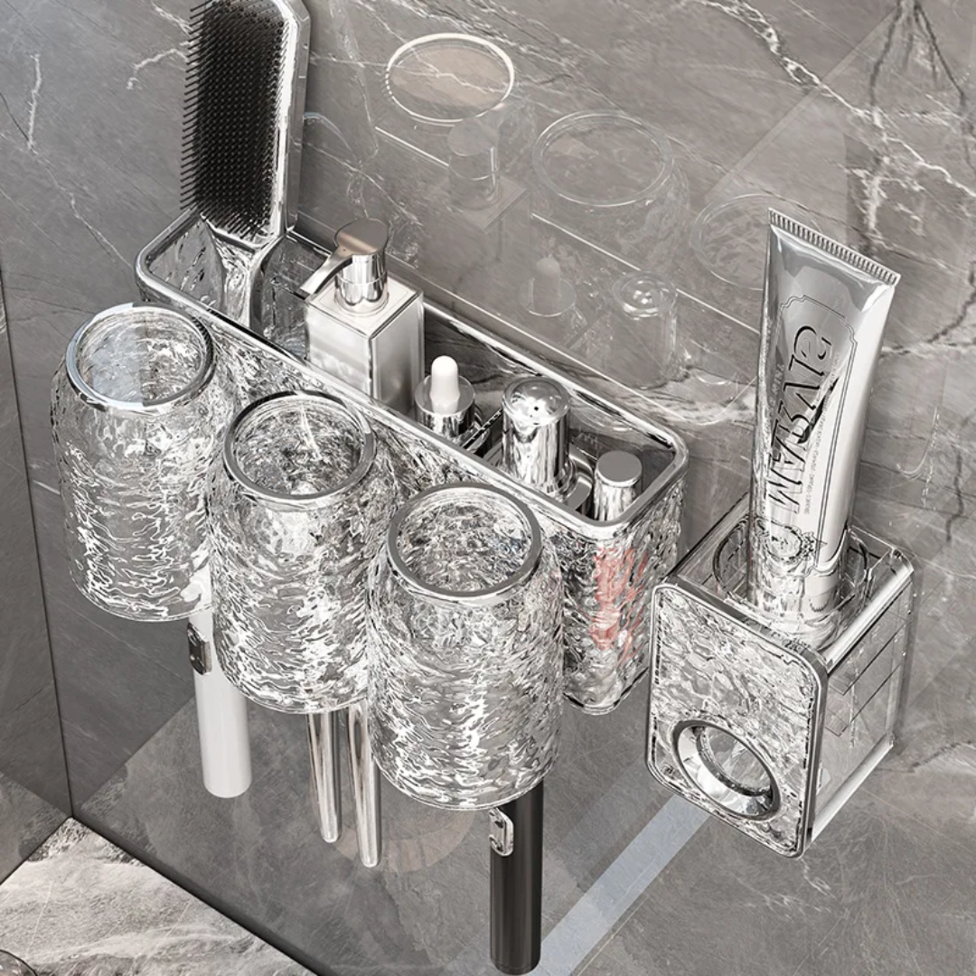 Toothbrush Holder With  Cups