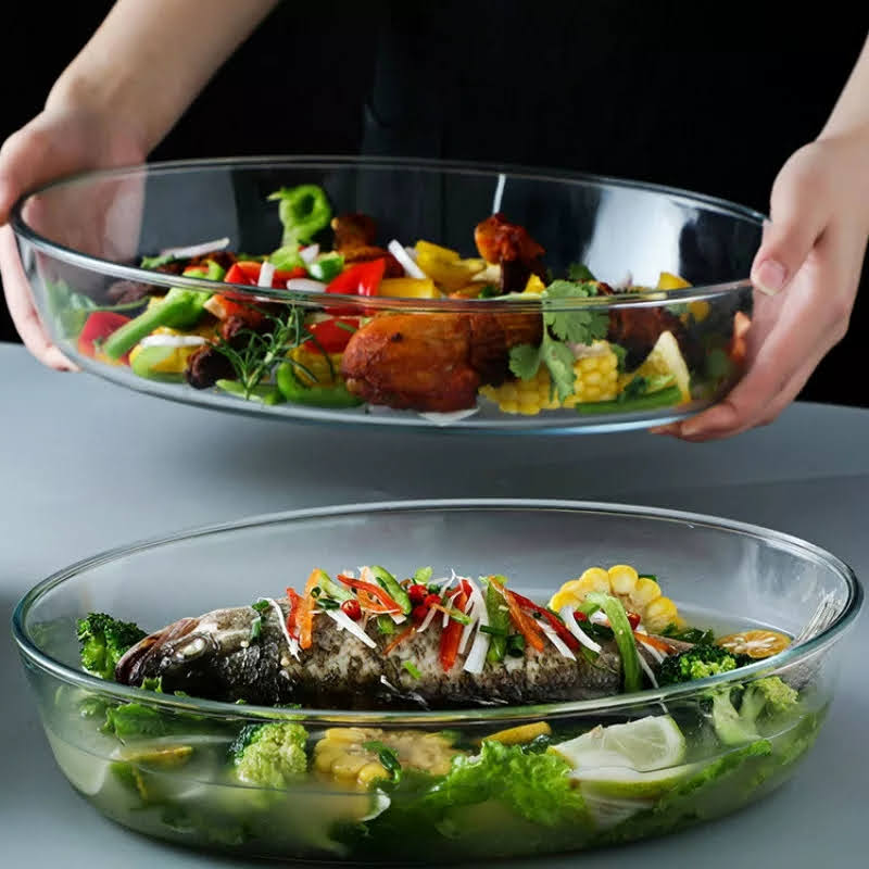 Round Glass Baking Tin