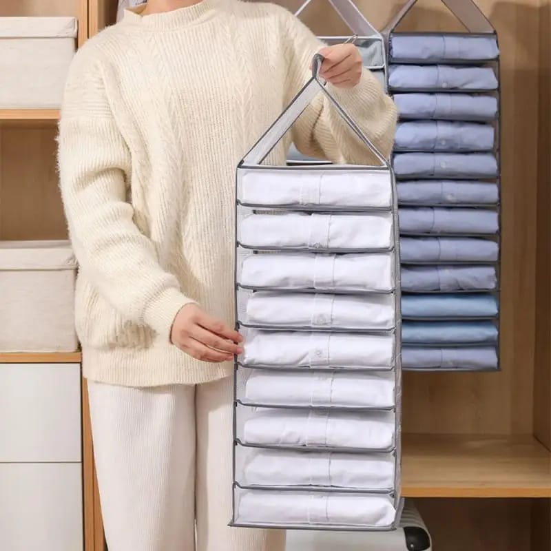 Foldable Hanging Wardrobe Organizer
