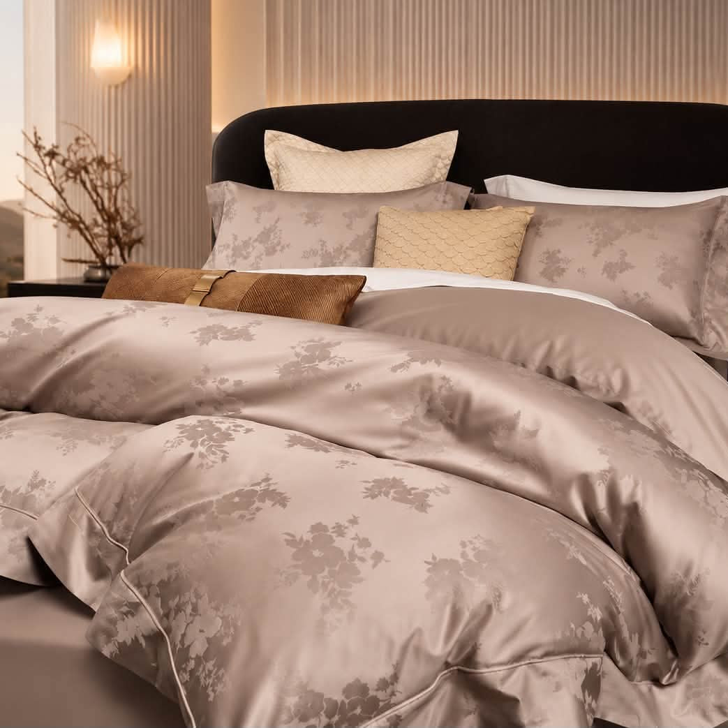 Cotton Jacquard Duvet Cover Set King Size