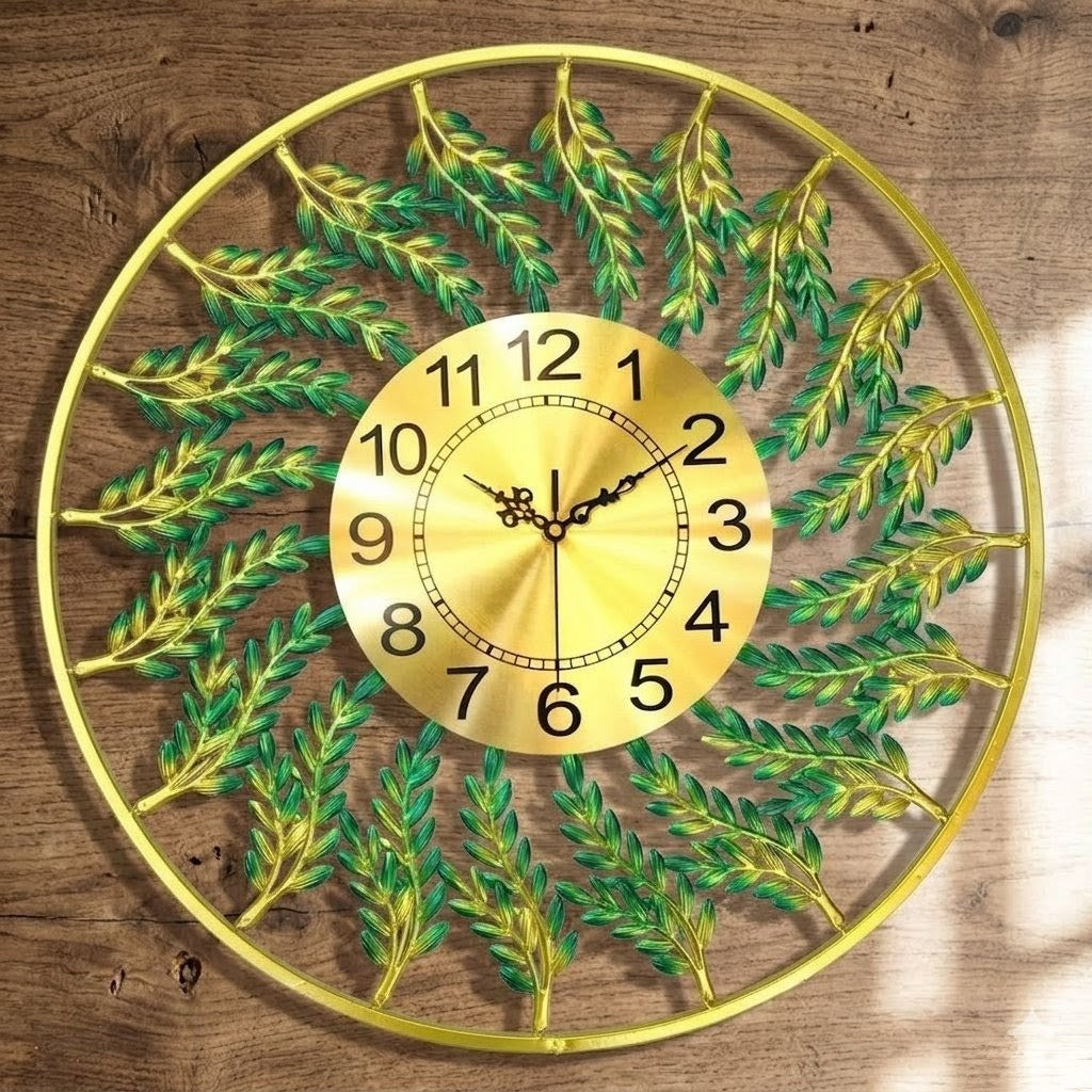 70 cm metallic Demii wall clock with modern design, suitable for home or office décor. 🕰️✨