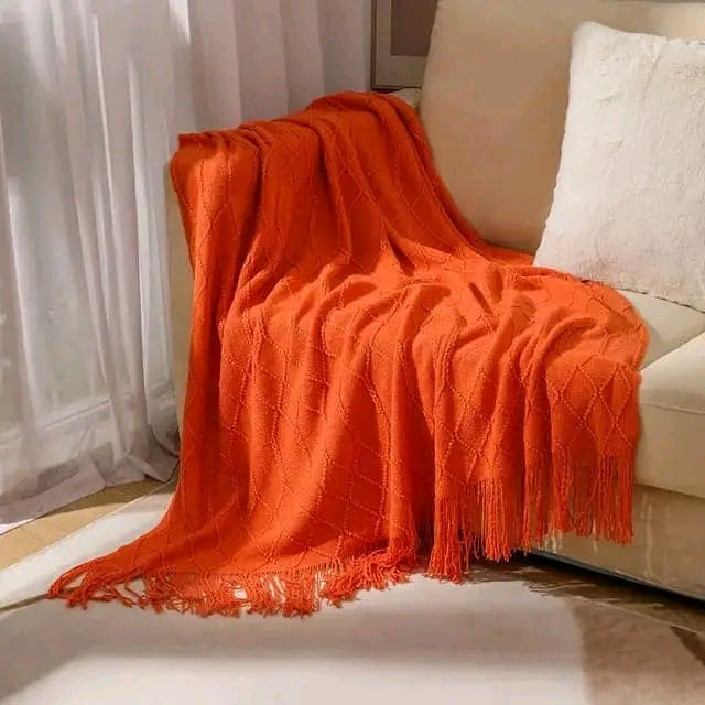 Knitted Throw Blanket
