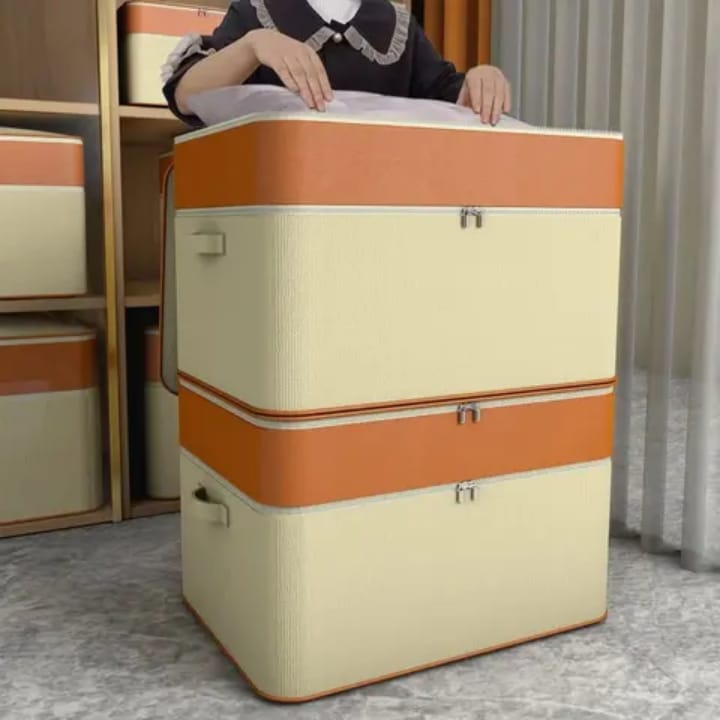 Thick Double-Layer Fabric Closet Organizer