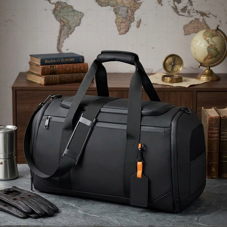 Duffle Bag with Separate Shoe Compartment