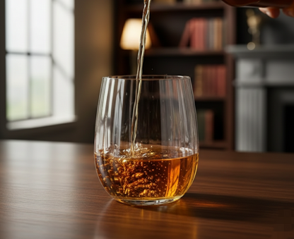 6Pcs Short Ribbed Glasses