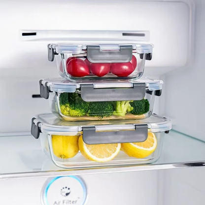 GLASS LOCK RECTANGULAR PRESERVATION BOWL