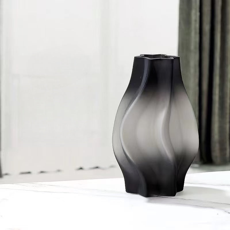 Nordic glass flower vase for modern home décor